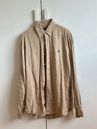 Camisa Lino Polo Ralph Lauren Beige
