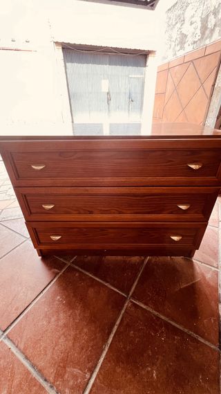 Mueble de salón madera y cristal se regala