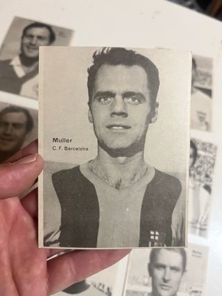 Lote cromos fútbol antiguos gran tamaño