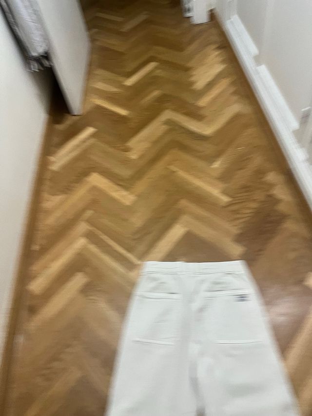 Pantalón Zara Talla 13-14 Blanco. Tipo vaquero