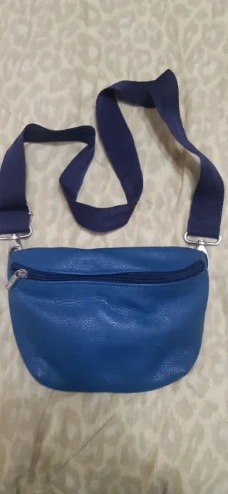 Marsupio in pelle Ottanio con tracolla