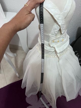 Can Can Fallera Niña 2-5 Años Blanco