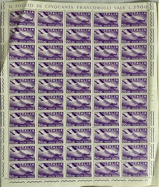 Foglietti Serie Democratica 1945 (50-25-10 Lire)