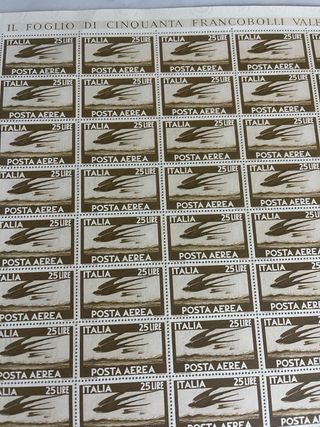 Foglietti Serie Democratica 1945 (50-25-10 Lire)