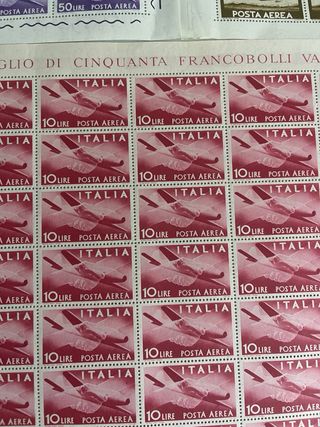 Foglietti Serie Democratica 1945 (50-25-10 Lire)