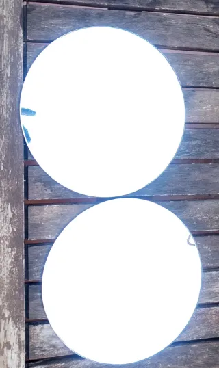 2 Espejos Redondos cristal 20cm