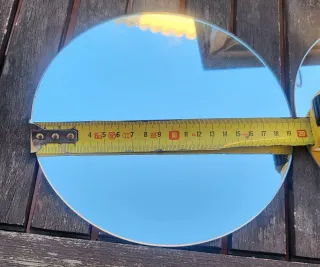 2 Espejos Redondos cristal 20cm