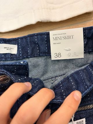 Conjunto Mango Top y Minifalda Talla M