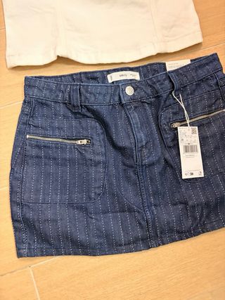 Conjunto Mango Top y Minifalda Talla M