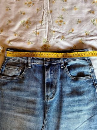 Gonna lunga in denim blu