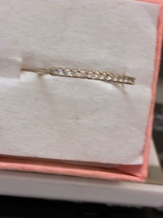 Anillo Oro 18k 15 Diamantes Naturales