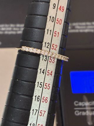 Anillo Oro 18k 15 Diamantes Naturales