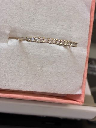 Anillo Oro 18k 15 Diamantes Naturales