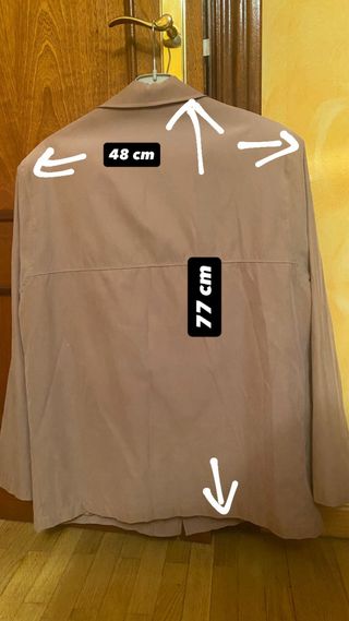 Americana 3/4 hombre marrón