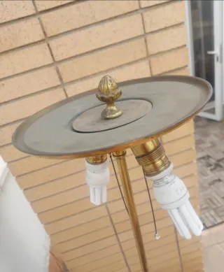 Bronce Macizo y Cristal • Estado Impecable