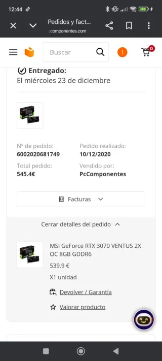 MSI GeForce RTX 3070 Ventus 2X OC