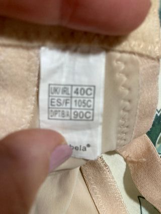 Sujetador 105C Blanco Encaje