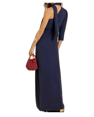 Vestido largo THE-ARE asimetrico con abertura