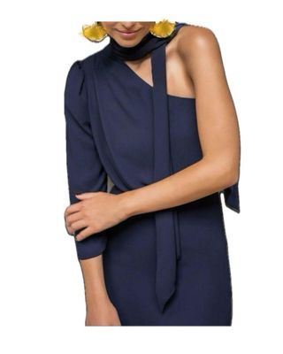 Vestido largo THE-ARE asimetrico con abertura