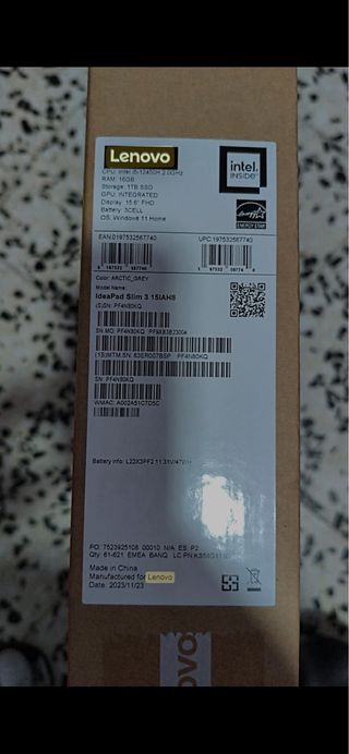 Portátil Lenovo Ideapad Negro/Plateado