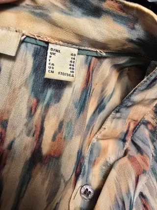 Camisa estampada multicolor