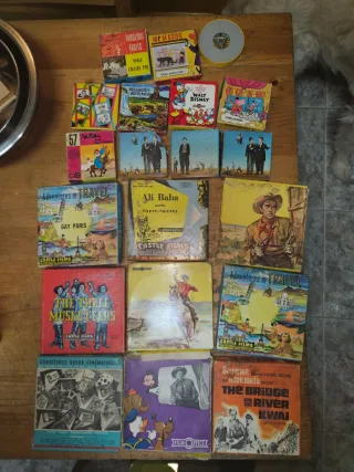 colección de películas en super8