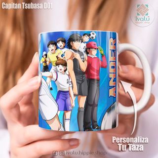 Taza personalizada Oliver y Benji, Capitan Tsubasa