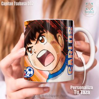 Taza personalizada Oliver y Benji, Capitan Tsubasa