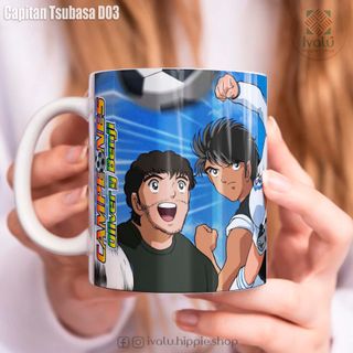 Taza personalizada Oliver y Benji, Capitan Tsubasa