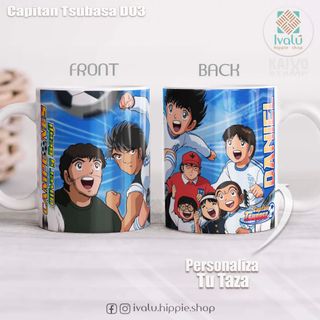 Taza personalizada Oliver y Benji, Capitan Tsubasa