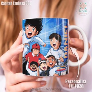 Taza personalizada Oliver y Benji, Capitan Tsubasa