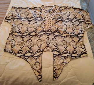 Camisa Verano Mujer Estampado Serpiente