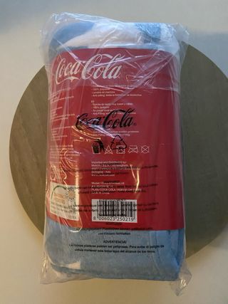 Coperta plaid azzurra con stelle - Coca-Cola
