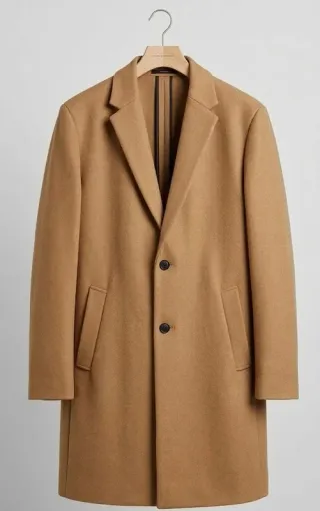 Abrigo Lana Zara Camel Talla L