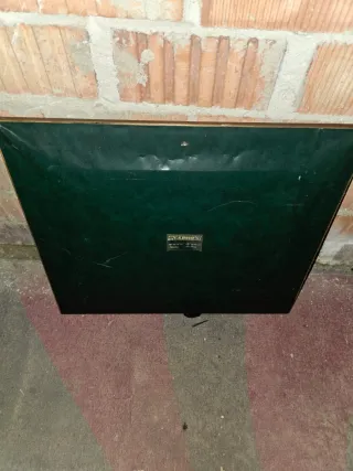 Cuadro vintage flor de loto, enmarcado y tapizado.