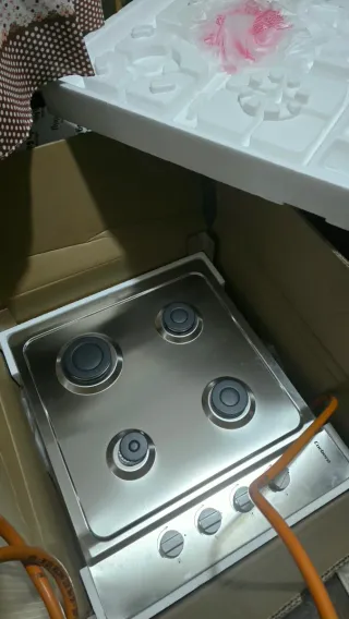 Cocina de gas Corbero,manguera de 1,5m y cofan nue