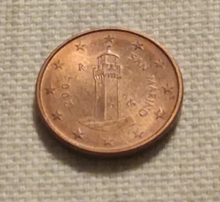 San Marino 1, 2 y 5 Céntimos 2004