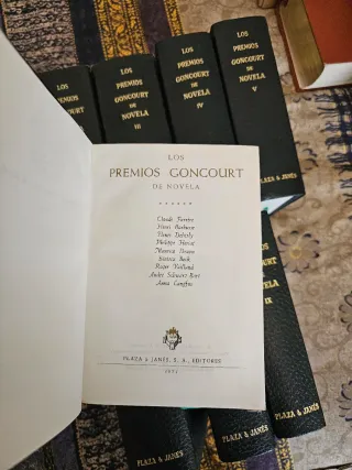 Los Premios Goncourt de Novela. 9 Tomos. Año 1970