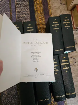 Los Premios Goncourt de Novela. 9 Tomos. Año 1970