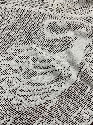 Mantel Redondo Ganchillo Hecho a Mano