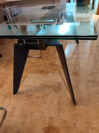 Mesa Comedor Cristal Templado Diseño Moderno