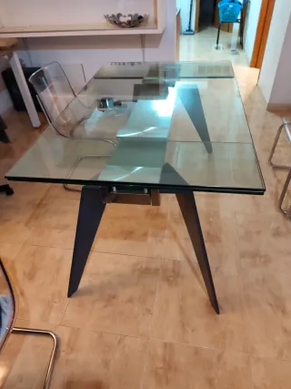 Mesa Comedor Cristal Templado Diseño Moderno