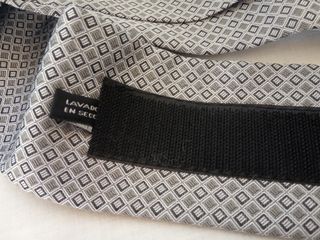 Conjunto Pajarita y Fajín Vintage Gris Plata