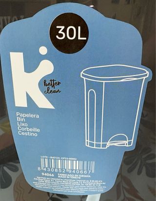 Cubo de basura 30L con pedal