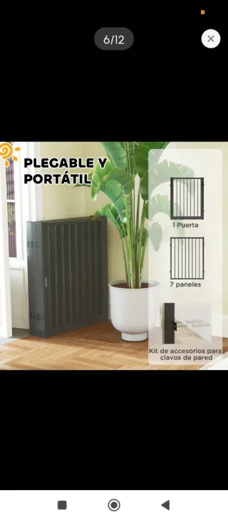 Parco per animali domestici in metallo grigio