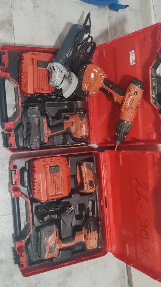 2 Taladros Hilti + Pistola Impacto+ Radial Bosch