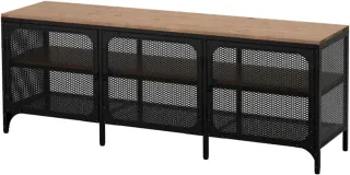 Mueble TV IKEA Negro y Madera