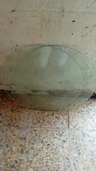 2 Redondas de Cristal para mesa
