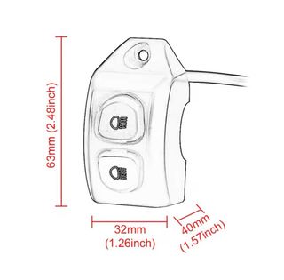 Interruptor Doble Faro Moto