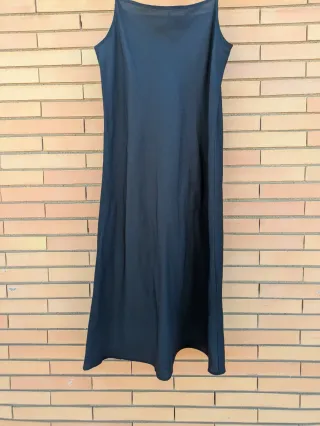 Vestido lencero negro tirantes XS